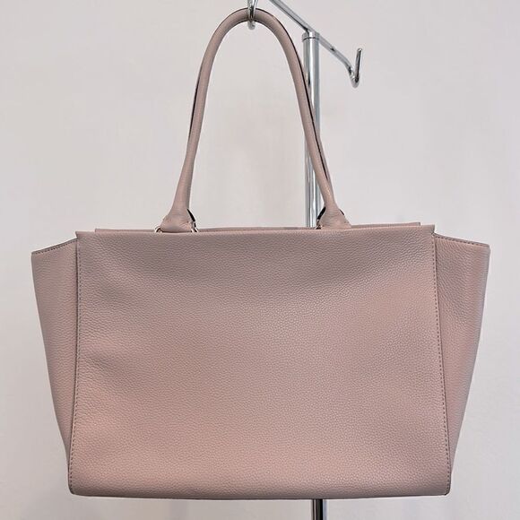 Kate Spade Mauve Pink Leather Satchel Handbag or Purse with Bow - Picture 2 of 4